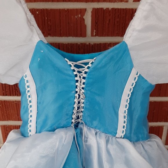 Cinderella princess dress,costume, no size, I'm guessing it fits a girl size 4 - Picture 7 of 9